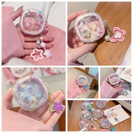 For Baseus WM02 / WM02+  case cute Cartoon / Flower Keychain Silicone Transparent Earphone Cover For