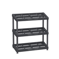 Duramax Plastic Heavy Duty Multipurpose 3/4/5 Shelf Rack (Black)