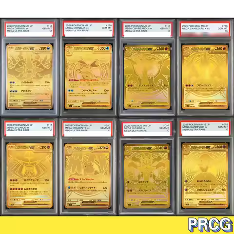 PKM Card Mega Ultra Hyper Rare Gold (MUR) Seires Set Grade10 GEMMT Collectible Anime Game DIY Replic