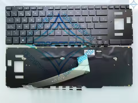 New SP FR Spanish Latin French Azerty RGB Backlit For Asus ROG Zephyrus Duo GX550 GX550L GX550LXS GX