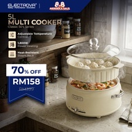 Electrova 5L Multi Cooker | Retro Classic 50's Series | Hot Pot Cooker