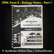 SPM Biology: Form 5 - Theme 1 - Notes - (For V. Sundrram Biology Students)