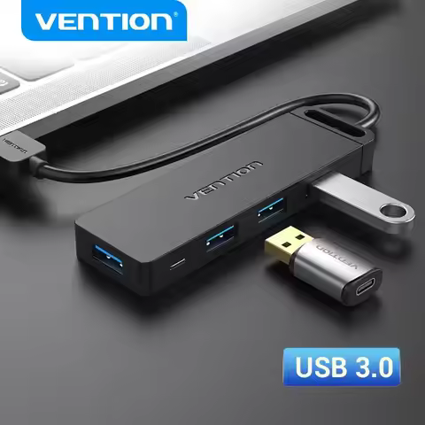 Vention USB C HUB 4 Ports USB Type C to USB Splitter with Micro Charge Power for Lenovo Macbook Pro 