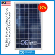 18V 30W Polycrystalline A-Grad Solar Panel 12V Battery Solar Charger [Panel Suria]