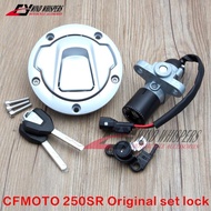 1 Motorcycle Ignition Switch Fuel Gas Cap Cover Seat Lock &amp; 2 Keys For CF MOTO 250SR 250 SR Racing Version