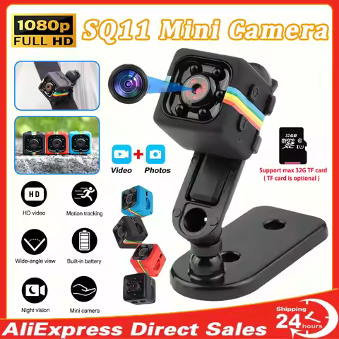 Mini Hd Camera Sq11 1080p Portable Small Nanny Cam Video Voice Mini Dv Recorder Indoor Covert Securi