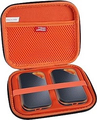 Hermitshell Hard Travel Case for SanDisk 500GB 1TB 2TB 4TB Extreme PRO Portable SSD (Case for 2 Hard Drives)