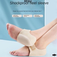 MEIGU 1PAIR Gel Heel Cushion, Reduces Pressure Anti-Crack Heel Socks, Soft Relieves Pain S/L Heel Pr