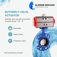 Butterfly valve cast iron 2 1/ 2" actuator double acting 2 1/ 2 inch