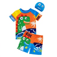 Product Title: [New Arrival] Boys' 2-Piece Quick-Dry Swim Set | UPF 50+ Sun Protection Rash Guard & 