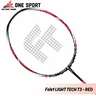 Felet Light Tech T3 Badminton Racket | Ultra Light 5U | Fast Speed Control Raket Badminton Ringan Po