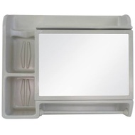 Maspion MC-5 Mirror Box wall Cabinet Multipurpose Mirror Glass Soap Box+Tissue Holder