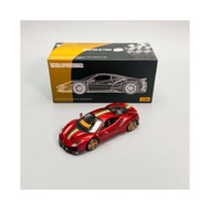 TOC Ferrari 488 Pista Coupe Metallic Red with Italia Strips