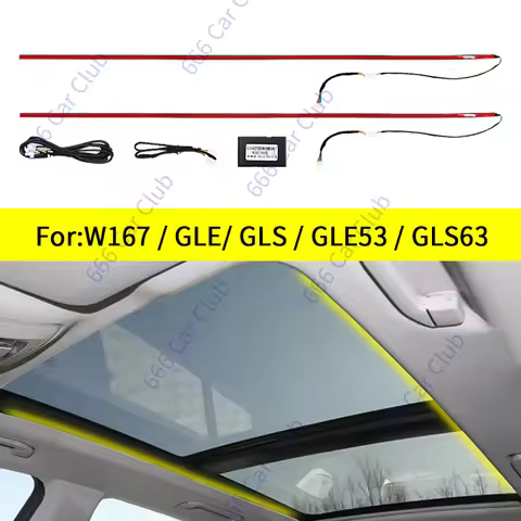 64 Color LED Sunroof Light For Mercedes Benz GLE GLS W167 GLE53 Coupe GLS63 Car Panoramic Skylight L