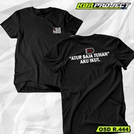 T-SHIRT T-SHIRT "ATUR ONLY GOD" I AM FOLLOW. SHORT SLEEVE STREETWEAR MOTIF OSD R.444