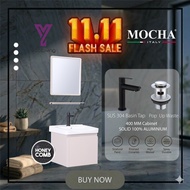 Sorento & Mocha Italy- SUPER SALES ONE PCS TWISTER WC & HONEYCOMB 40 CM BASIN CABINET (MWC7602) LIFE