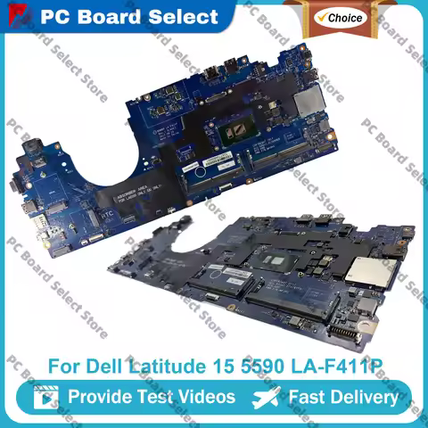 Notebook Mainboard For Dell Latitude 15 5590 LA-F411P Motherboard I3 I5 I7 7th 8th CPU 0CJWKW 0PTD05