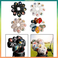 [Chiwanji1] 9 Piece Golf Iron Headgear Set Golf Club Headgear Equipment for Golfers