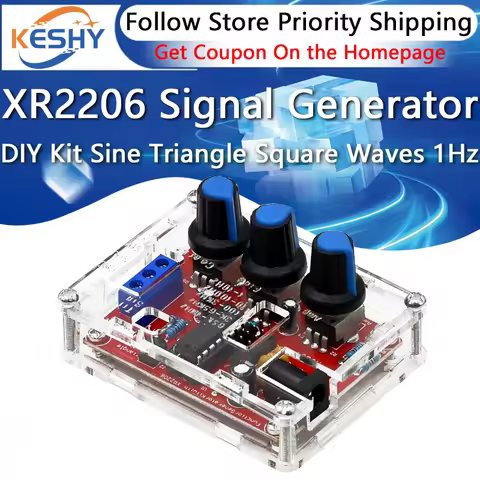 XR2206 High Precision Signal Generator DIY Kit Sine Triangle Square Waves 1Hz 1MHz Frequency Range A