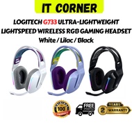 Logitech G733 LIGHTSPEED Wireless Gaming Headset with suspension headband/LIGHTSYNC RGB/Blue VO!CE m