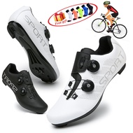 Professional Men Road Bike Shoes Women White Mountain Bike Breathable Bicycle Outdoor Sports Speed Racing Self-locking Shoes