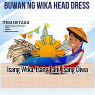 LUCSMART printsNcrafts BUWAN NG WIKA HEAD DRESS / head costume props