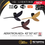 NSB Aeratron AE3+ WIFI 50" DC Motor 3 blade with remote designer fan kipas angin siling fan 家用风扇whit