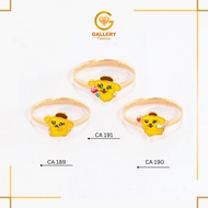 Pompom Gold 6K and 8K Gold Ring CA 189 CA 190 CA 191 - Gallery 21 Fashion