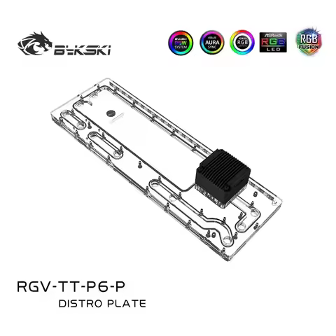 Bykski Acrylic Distro Plate For Thermaltake Core P6 TG Case Water Cooler Instead Reservoir RGV-TT-P6
