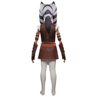 Kids Children Tales of the Jedi Ahsoka Tano Cosplay Costume Halloween Outfit