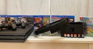 PS4 switch 健身環+多款遊戲片