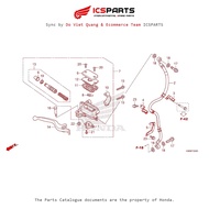 Front Brake Fluid Pump Assembly (Front Brake) (F-5-A) HONDA Pcx 125 / Pcx 150 (Ww125J Ww150J) (2017-