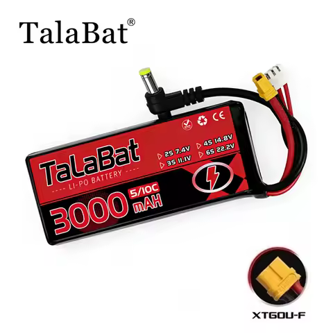 1PCS Original 3000MAH 2S 5C 7.4V Lipo Battery Power Indicator for Fatshark Glasses Dominator Skyzone