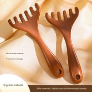 6-Claw Head Massage Comb 1 Pc Natural Resin Scalp Scraping Stick Body Neck Leg Gua Sha Comb Eye Care