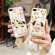 Dirt-resistant Embroidery Phone Case For iPhone 7Plus/8Plus/ip7Plus/ip8Plus Cartoon Protective Back 