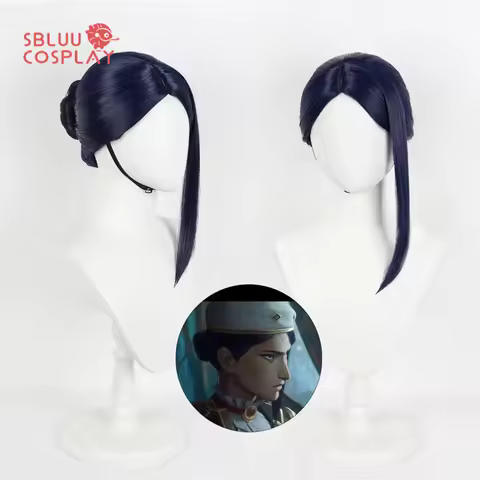SBluuCosplay Game LOL Cosplay Arcane Caitlyn Cosplay Wig
