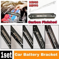 Universal Carbon Metal Car Battery Bracket Hook holder tie down NS 40 60 Bride HKS Nos Proton Perodua Axia Alza ralliart