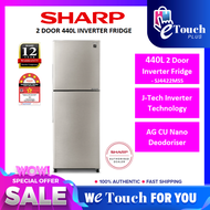SHARP (SJ4422MSS) 2 DOOR 440L INVERTER FRIDGE