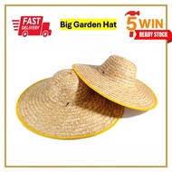20" Big Yellow Grass Straw Farmer Hat | Sun Shade Cap🔥 Ready Stocks 🔥 Grass Straw Farmer Hat / Fishi