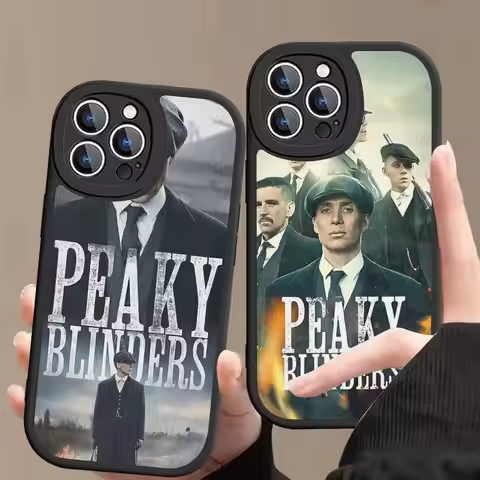 Movie P-Peakys-B-Blinders Phone Case For IPhone 16 15 14 13 12 11 Pro Max Plus Leather Soft Cover