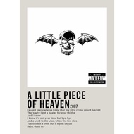 【READY STOCK】Poster Cover Album a little piece of heaven by Avenged Sevenfold