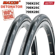 MAXXIS TIRES 700C Road Bike Tire Speed 700x 23C 25C 28C DETONATOR(M203) WIRE Ultra Light Sport Tube 