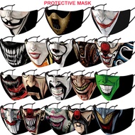 Men Women 3D Face Mask Joker Halloween Funny Adult Protective Masks Reusable Anti Dust Fog Face Masks