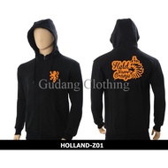 Zipper Hoodie Holland Sweater Hoodie Zipper Netherads Sweater Hoodie Zipper Netherlands