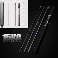 Only 55cm Portable 15kg H Action Hard Fishing Rod 1.98m/2.1m/2.4m Boat Jigging Rod 30T High Carbon F