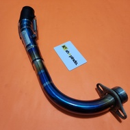 Leher Knalpot Mio Stainless Blue Daeng Knalpot Tsukigi 38mm Ori