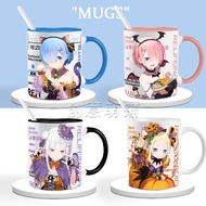 Rem Emilia Ram Zero-Starting Life in Another World Merchandise Ceramic Water Cup Mug Coffee Cup