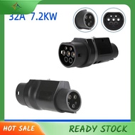 [luxiang.] 1 PCS GBT to Type1 Adapter 7.2Kw Car Accessories Compatible with GB/T Charger Black & Whi