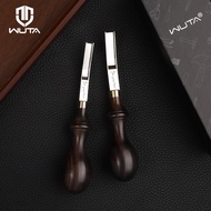 WUTA Wide Edger Skiver Edge Beveler PRO M390 Steel Leather Skiving Thinning Trimming Tool Ebony Hand
