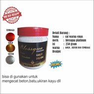 cat blessqua ukuran 250 g warna emas gold 100 warna silver dan tembaga cat air cat tembok cat kayu